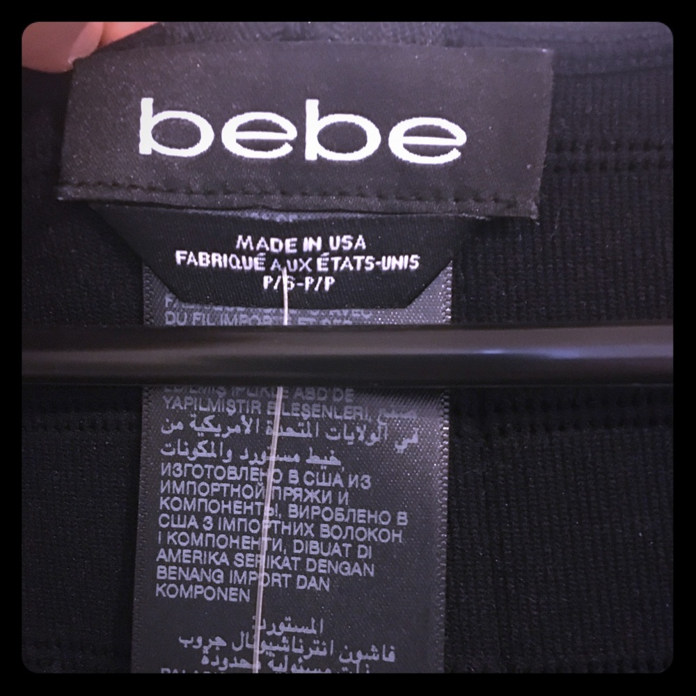 Bebe bodycon dress. Sm